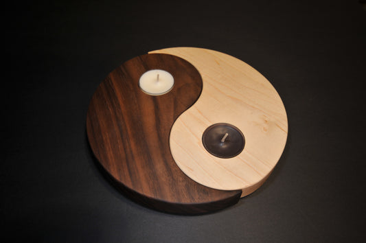 "Up Your Yin-Yang" Candle Holder