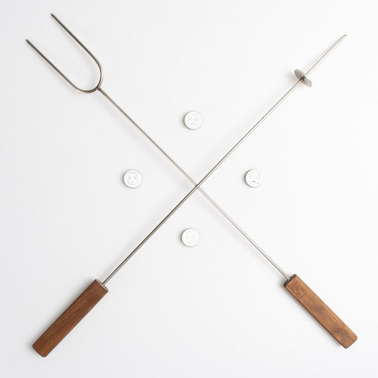 The Social Set, a roasting stick and target set combination for your MMX Marshmallow Crossbow